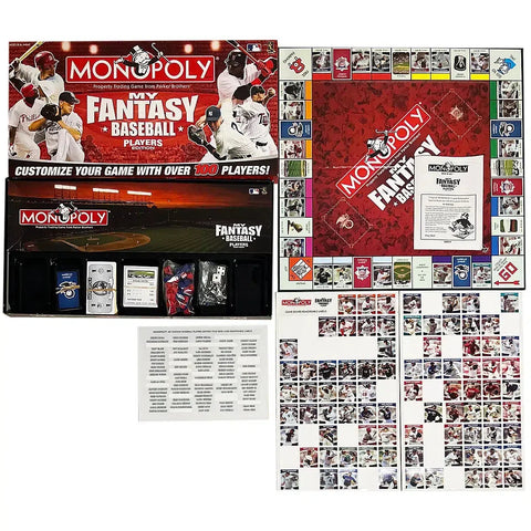 Monopoly: My Fantasy Baseball Players Edition - Economic Sports Board Game for Family, Adults, and Children (2-6 Players, Ages 8+) - USAopoly