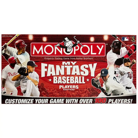 Monopoly: My Fantasy Baseball Players Edition - Economic Sports Board Game for Family, Adults, and Children (2-6 Players, Ages 8+) - USAopoly