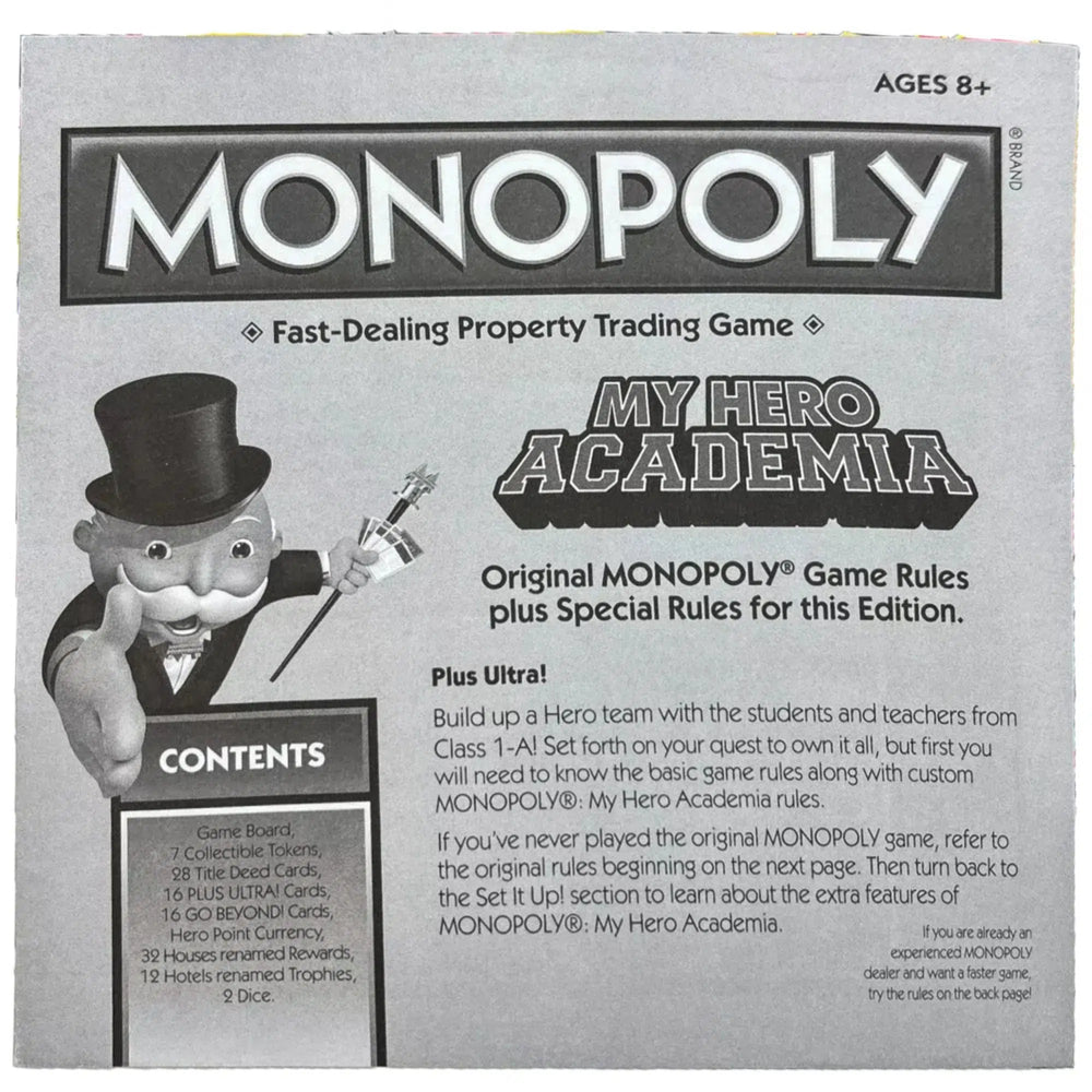 Monopoly - My Hero Academia Board Game - Usaopoly