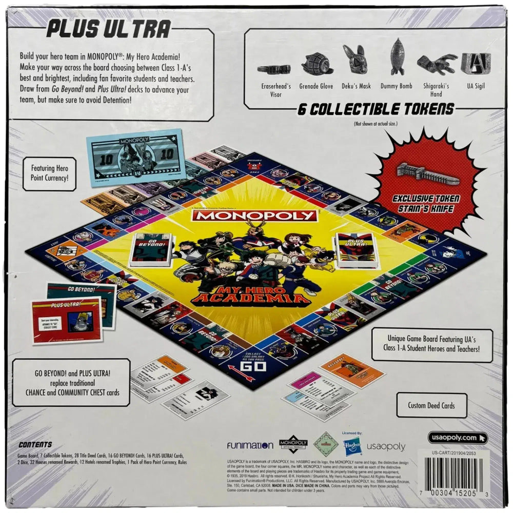 Monopoly - My Hero Academia Board Game - Usaopoly