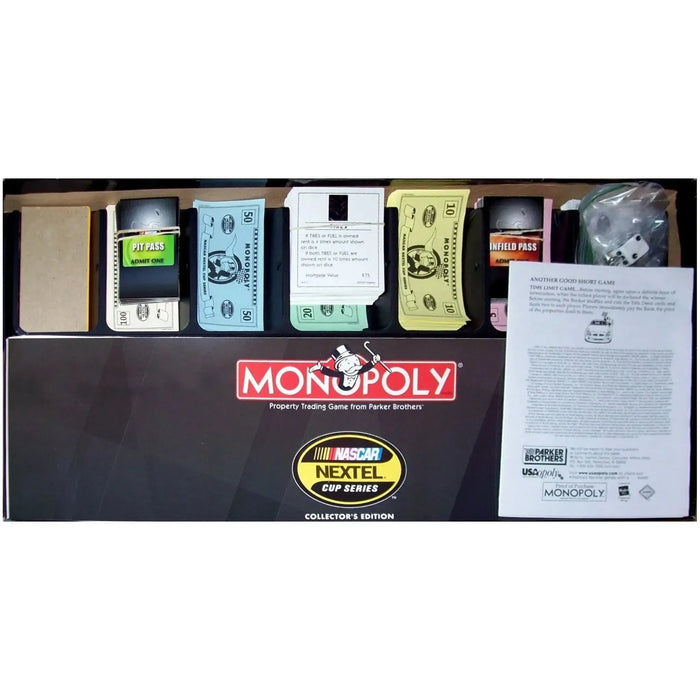Monopoly - NASCAR Nextel Cup Series Collector's Edition Strategy Racing Board Game for Family, Adults, & Children (2-6 Players, Ages 8+) - USAopoly