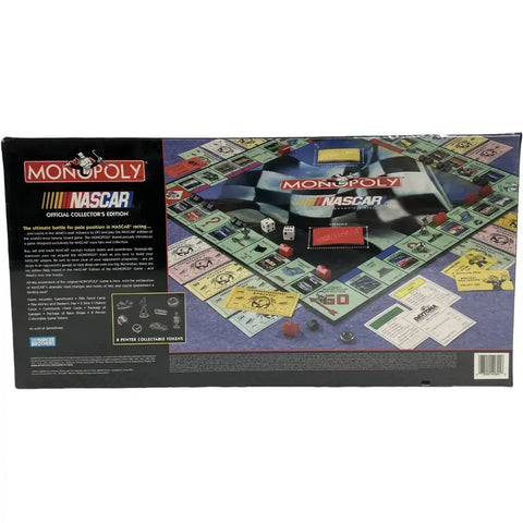Monopoly: NASCAR Official Collector's Edition - Economic Racing Board Game for Family, Adults, and Children (2-8 Players, Age 8+) - Parker Brothers - (1997)
