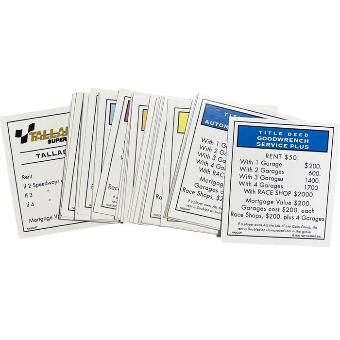 Monopoly: NASCAR Official Collector's Edition - Economic Racing Board Game for Family, Adults, and Children (2-8 Players, Age 8+) - Parker Brothers - (1997)