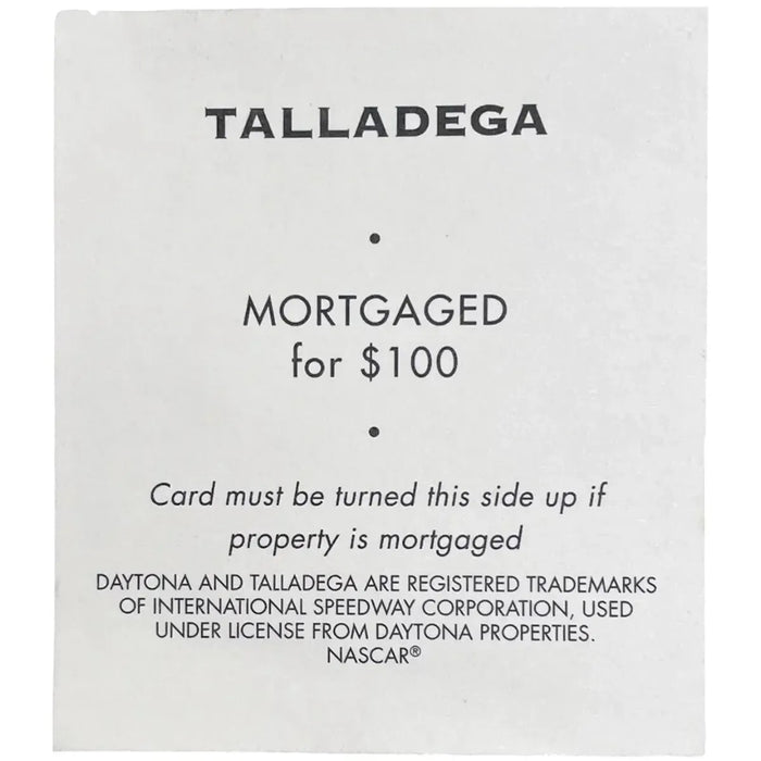 Monopoly: NASCAR Official Collector's Edition - Economic Racing Board Game for Family, Adults, and Children (2-8 Players, Age 8+) - Parker Brothers - (1997)