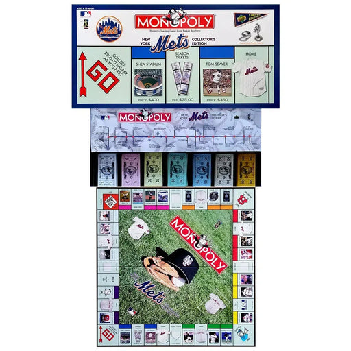 Monopoly: New York Mets Collector's Edition [MLB] - Economic Baseball Board Game for Family, Adults, and Children (2-6 Players, Ages 8+) - USAopoly