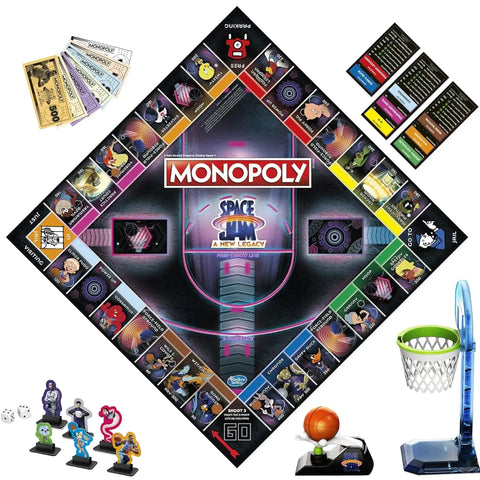 Monopoly: Space Jam: A New Legacy Edition - Economic Sports Board Game for Family, Adults, and Children (2-6 Players, Ages 8+) - Hasbro