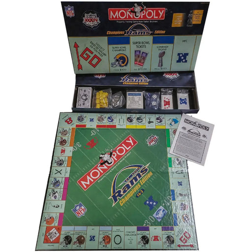 Monopoly: St. Louis Rams Champions Edition - Economic Football Board Game for Family, and Adults (2-6 Players, Ages 8+) - USAopoly