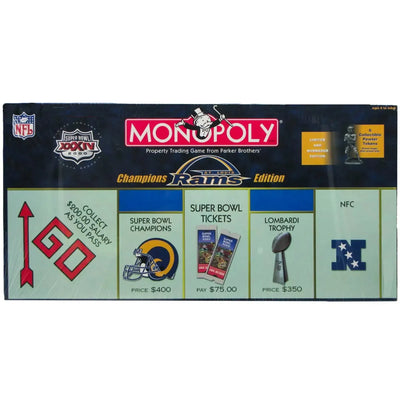 Monopoly: St. Louis Rams Champions Edition - Economic Football Board Game for Family, and Adults (2-6 Players, Ages 8+) - USAopoly