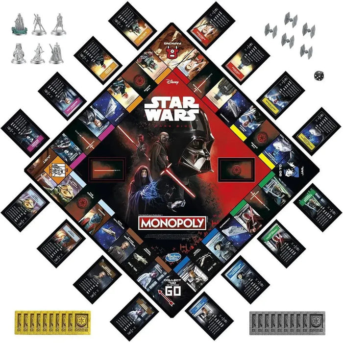 Monopoly: Star Wars Dark Side Edition - Economic Science Fiction Board Game for Family, Adults, and Children (2-6 Players, Ages 8+) - Hasbro Gaming