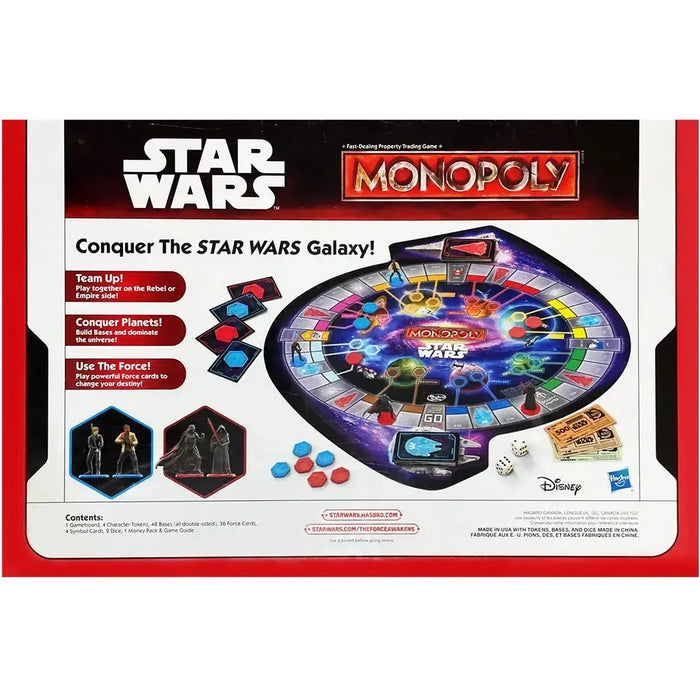 Monopoly: Star Wars Edition - Economic War Board Game for Family, Adults, and Children (2-4 Players, Age 8+) - Hasbro Gaming