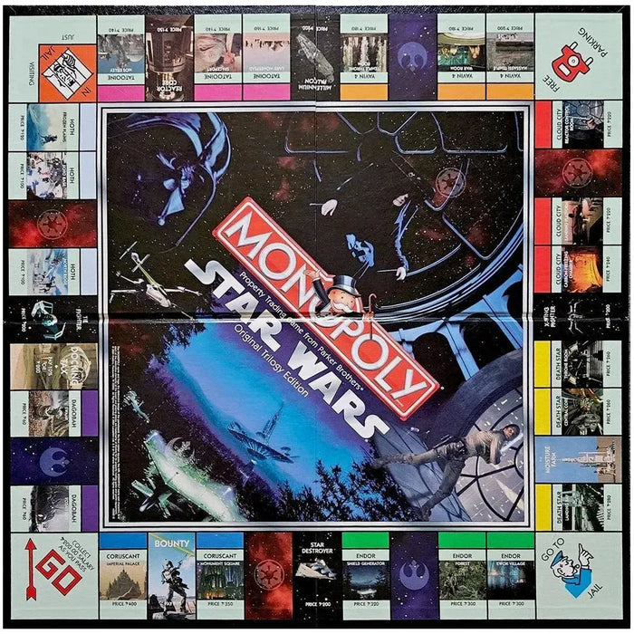 Monopoly: Star Wars Original Trilogy Edition - Economic Science Fiction Board Game for Family, Adults, and Children (2-8 Players, Ages 8+) - Parker Brothers