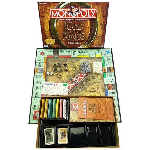 Monopoly: The Lord of the Rings Trilogy Edition - Economic Fantasy Board Game for Family, and Adults (2-6 Players, Ages 8+) - Parker Brothers