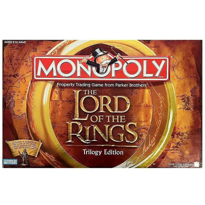 Monopoly: The Lord of the Rings Trilogy Edition - Economic Fantasy Board Game for Family, and Adults (2-6 Players, Ages 8+) - Parker Brothers