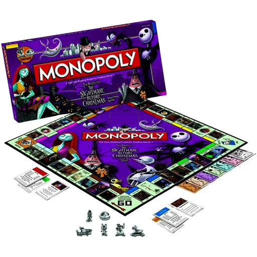 Monopoly: The Nightmare Before Christmas Collector's Edition - Economic Fantasy Board Game for Family, Adults, and Children (2-6 Players, Age 8+) - USAopoly