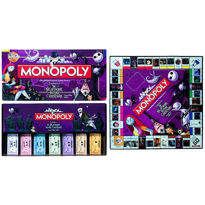 Monopoly: The Nightmare Before Christmas Collector's Edition - Economic Fantasy Board Game for Family, Adults, and Children (2-6 Players, Age 8+) - USAopoly
