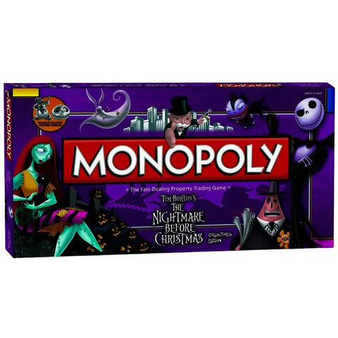 Monopoly: The Nightmare Before Christmas Collector's Edition - Economic Fantasy Board Game for Family, Adults, and Children (2-6 Players, Age 8+) - USAopoly