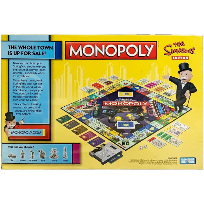 Monopoly: The Simpsons Edition - Competitive Strategy Cartoon Board Game for Family, Adults, and Children (2-6 Players, Ages 8+) - Hasbro
