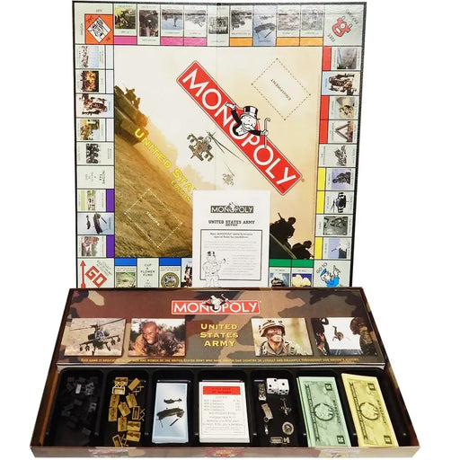 Monopoly: United States Army Edition - Competitive War Board Game for Family, Adults, and Children (2-6 Players, Ages 8+) - USAopoly (2002)