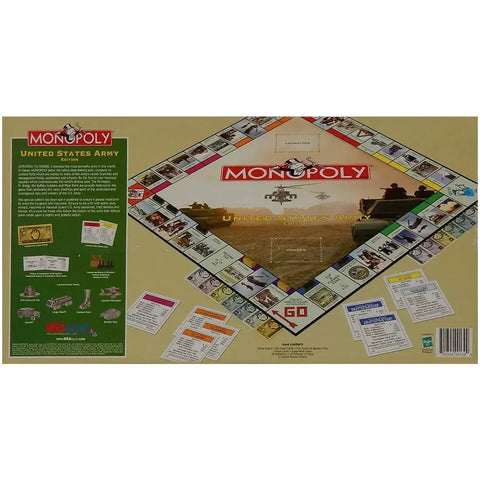 Monopoly: United States Army Edition - Competitive War Board Game for Family, Adults, and Children (2-6 Players, Ages 8+) - USAopoly (2002)