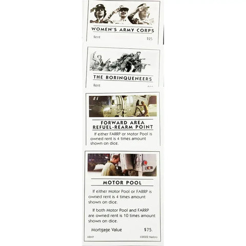 Monopoly: United States Army Edition - Competitive War Board Game for Family, Adults, and Children (2-6 Players, Ages 8+) - USAopoly (2002)