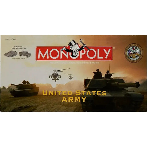 Monopoly: United States Army Edition - Competitive War Board Game for Family, Adults, and Children (2-6 Players, Ages 8+) - USAopoly (2002)