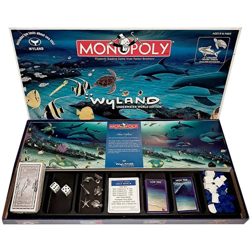 Monopoly: Wyland Underwater World Edition - Economic Ocean Board Game for Family, Adults, and Children (2-6 Players, Ages 8+) - USAopoly