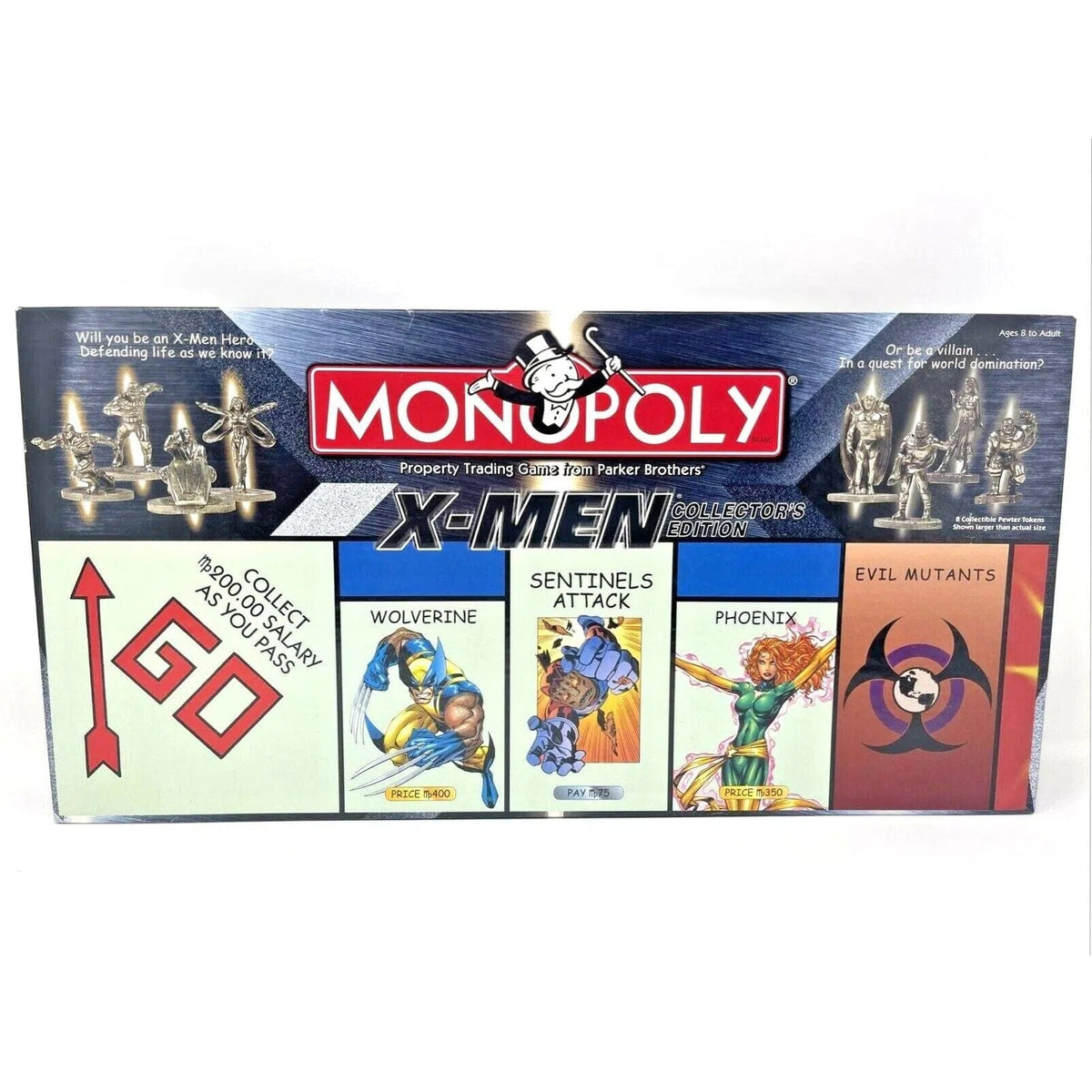 Monopoly X-Men Collector's Edition 2024 Board Game Limited 2000 Parker Brothers New