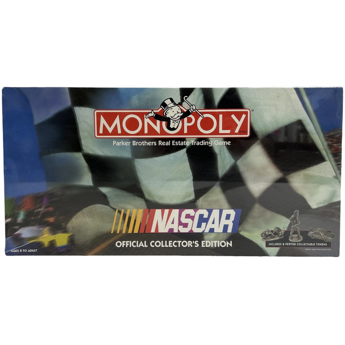 Monopoly: NASCAR Official Collector's Edition - Economic Racing Board Game for Family, Adults, and Children (2-8 Players, Age 8+) - Parker Brothers - (1997)