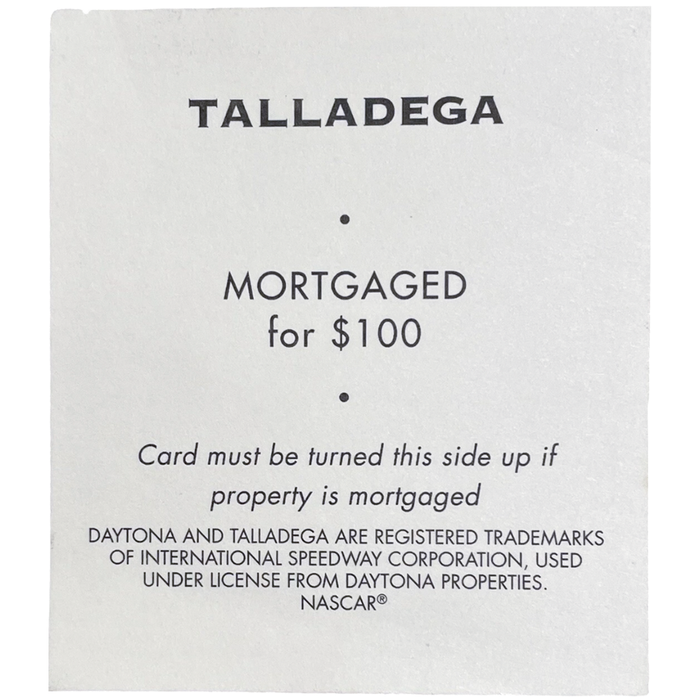 Monopoly: NASCAR Official Collector's Edition - Economic Racing Board Game for Family, Adults, and Children (2-8 Players, Age 8+) - Parker Brothers - (1997)