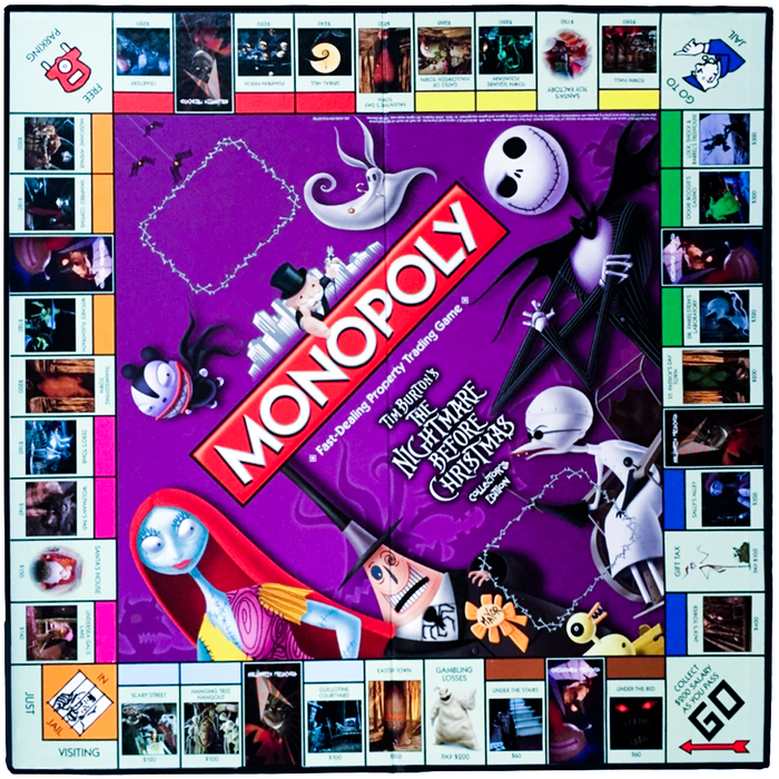 Monopoly: The Nightmare Before Christmas Collector's Edition - Economic Fantasy Board Game for Family, Adults, and Children (2-6 Players, Age 8+) - USAopoly