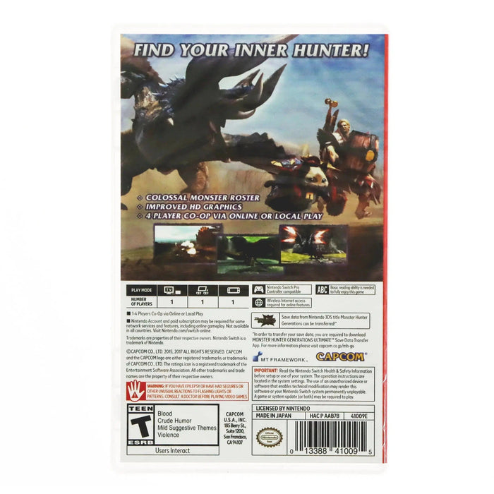 Monster Hunter Generations Ultimate - Nintendo Switch