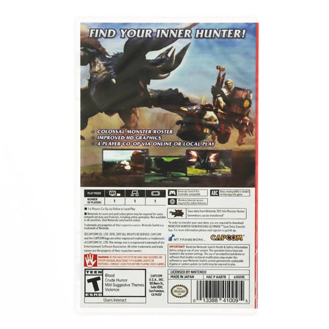 Monster Hunter Generations Ultimate - Nintendo Switch