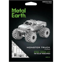 Monster Truck Figure Model Kit (1:65 Scale, Steel, Moderate Difficulty) - Fascinations - Metal Earth Series - (2023)