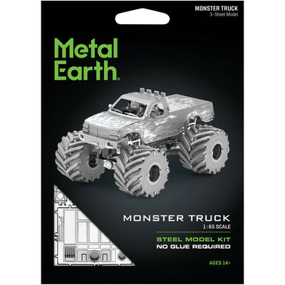 Monster Truck Figure Model Kit (1:65 Scale, Steel, Moderate Difficulty) - Fascinations - Metal Earth Series - (2023)