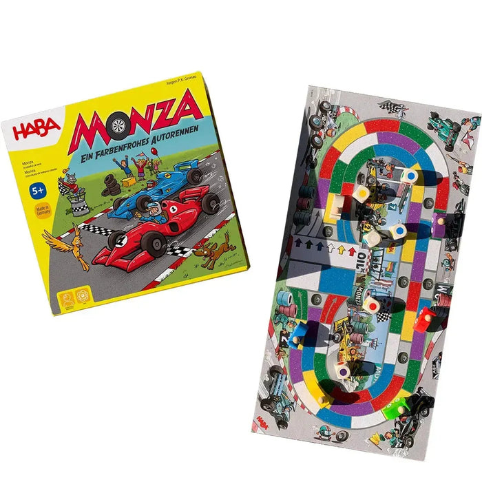 Monza - Dice-Based Racing Board Game for Adults, Family, and Children (2-6 Players, Ages 5+) - HABA
