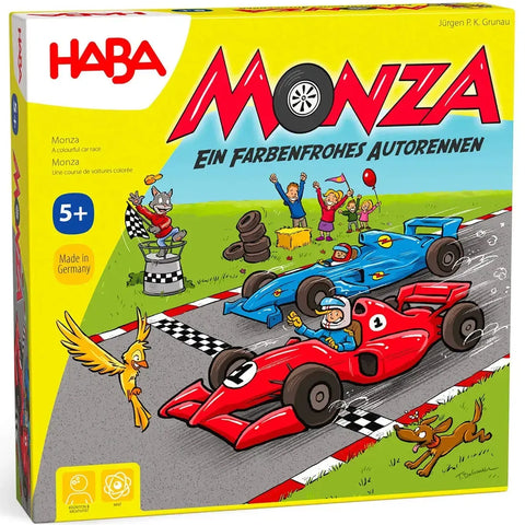 Monza - Dice-Based Racing Board Game for Adults, Family, and Children (2-6 Players, Ages 5+) - HABA