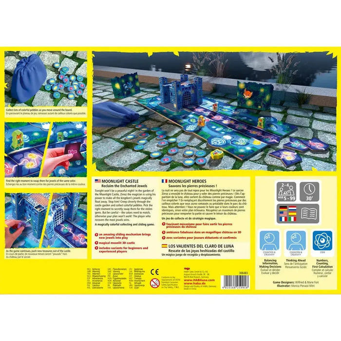 Moonlight Castle - Strategy Fantasy Board Game for Adults, Family, and Children (2-4 Players, Ages 5+) - HABA