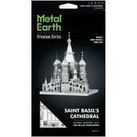 Moscow - Saint Basil's Cathedral Building Figure 3D Figure Model Kit (Steel, Hard Difficulty) - Fascinations - Metal Earth Premium Series - (2022)