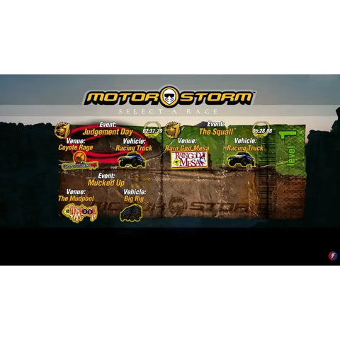 Motorstorm - Action Racing Video Game (1-12 Players, Ages 13+) - Sony PlayStation 3 - (2006)