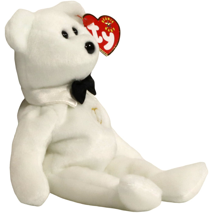 Mr. the Groom Bear Plush (8.5") - Ty - Original Beanie Babies Series - (2001)