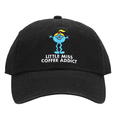 Mr. Men and Little Miss - Little Miss Somersault Coffee Addict Embroidered Hat (Black) - Bioworld