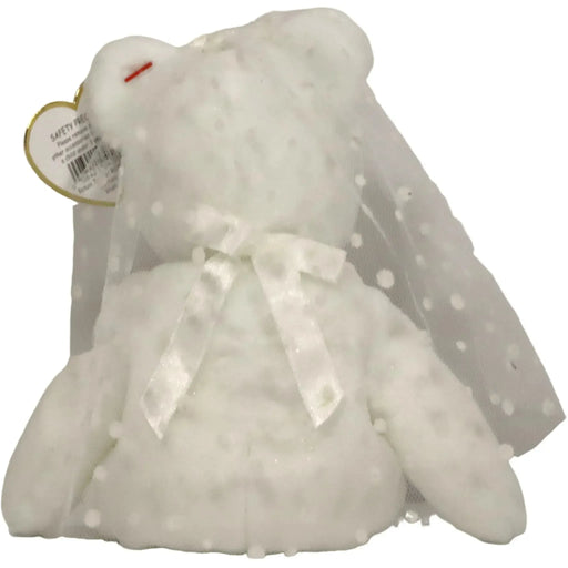 Mrs. the Bride Bear Plush (8.5") - Ty - Original Beanie Babies Series - (2001)