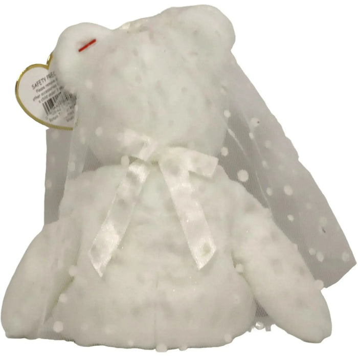 Mrs. the Bride Bear Plush (8.5") - Ty - Original Beanie Babies Series - (2001)