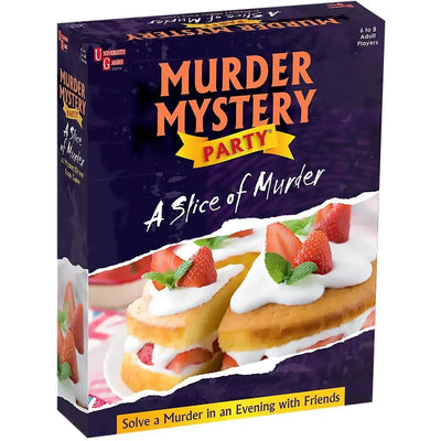 Murder Mystery Party: A Slice of Murder - Trivia Party Board Game for Family, and Adults (6-8 Players, Ages 16+) - University Games