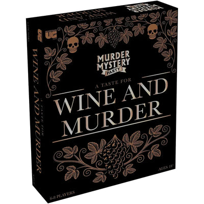 Murder Mystery Party: A Taste for Wine and Murder - Role-Playing Wine Board Game for Family and Adults (6-8 Players, Age 18+) - University Games