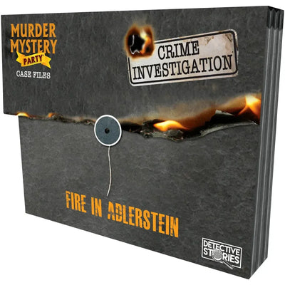 Murder Mystery Party: Fire in Alderstein - Puzzle Crime Board Game for Family and Adults (1+ Players, Age 14+) - University Games
