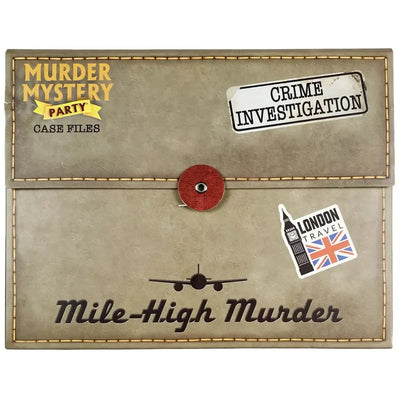 Murder Mystery Party: Mile-High Murder - Puzzle Crime Board Game for Family, and Adults (1+ Players, Ages 14+) - University Games