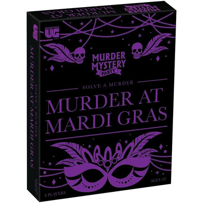 Murder Mystery Party: Murder at Mardi Gras - Social Deduction Mystery Board Game for Family and Adults (8 Players, Age 18+) - University Games
