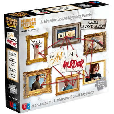 Murder Mystery Party: The Art of Murder - Art Jigsaw Puzzle Game for Family and Adults (1+ Players, Age 15+) - University Games