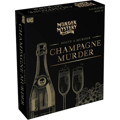 Murder Mystery Party: The Champagne Murder - Role-Playing Mystery Board Game for Family, and Adults (8-10 Players, Ages 18+) - University Games
